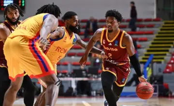 Detalj sa utakmice BC Roma – Bosna BH Telecom 27. oktobra 2026. Foto: EuroCup, putem Klix.ba