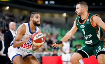 Juwan Morgan u utakmici Cedevita Olimpija – Budućnost Voli, 24. oktobra 2026. Foto: Cedevita Olimpija / Filip Barbalic.