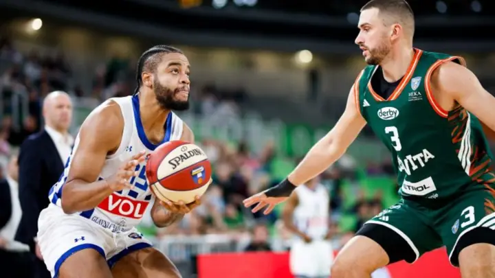 Juwan Morgan u utakmici Cedevita Olimpija – Budućnost Voli, 24. oktobra 2026. Foto: Cedevita Olimpija / Filip Barbalic.