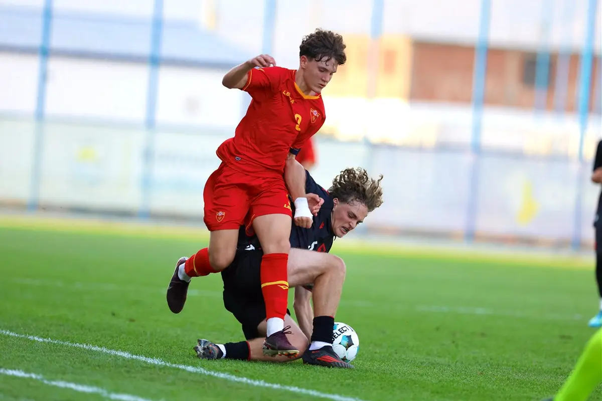 Reprezentacija Crne Gore U-15 u duelu sa Albanijom u septembru 2026, foto FSCG.