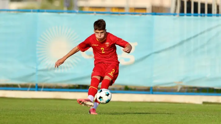 Pionirska fudbalska reprezentacija Crne Gore (U-15) na utakmici protiv Albanije 1. septembra 2026, arhiva. Foto: FSCG.