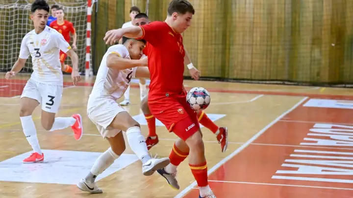 Utakmica omladinskih futsal reprezentacija Crne Gore i Sjeverne Makedonije u Tivtu 28. oktobra 2026.
