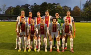 Ženska fudbalska reprezentacija Crne Gore na meču sa Luksemburgom 13. oktobra 2026.