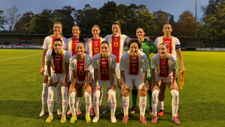 Ženska fudbalska reprezentacija Crne Gore na meču sa Luksemburgom 13. oktobra 2026.
