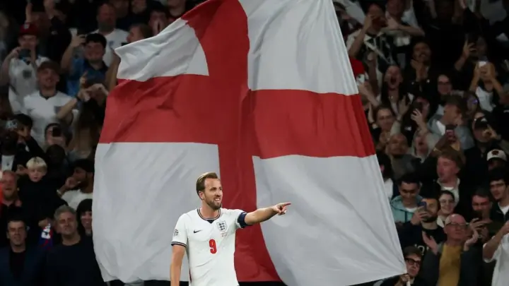 Harry Kane slavi gol za Englesku protiv Češke na Wembleyju