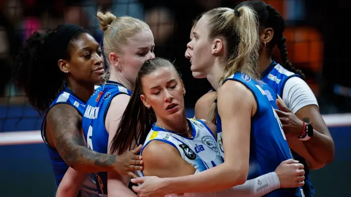 Odbojkašice Herceg Novog i Marice na meču kvalifikacija za Ligu šampiona u Plovdivu, 28. oktobar 2026.