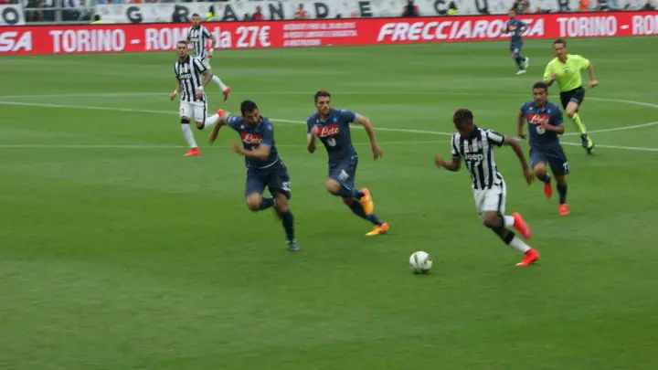 Juventus protiv Napolija 23. maja 2015, arhivska fotografija Leandro Ceruti, Wikimedia Commons, CC BY-SA 2.0.
