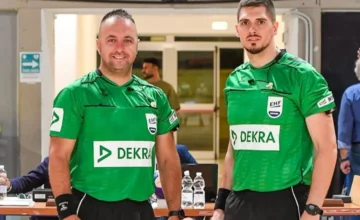 Bogdan Kaluđerović i Stefan Ivanović, crnogorske rukometne sudije