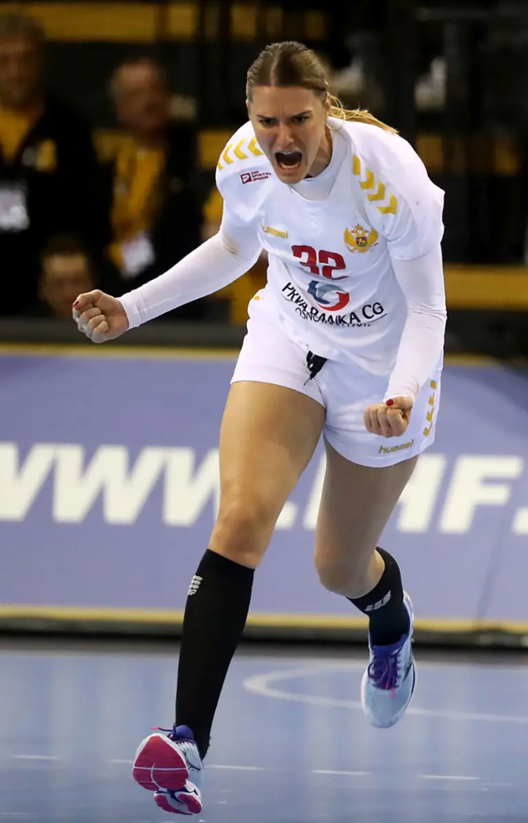 Katarina Bulatović slavi pogodak za Crnu Goru