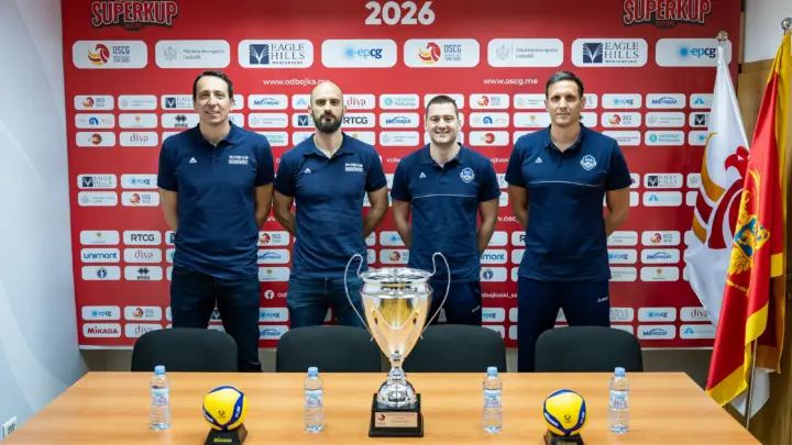 Konferencija pred Superkup Crne Gore u odbojci Budućnost – Budva, 16.10.2026. Foto: OSCG.