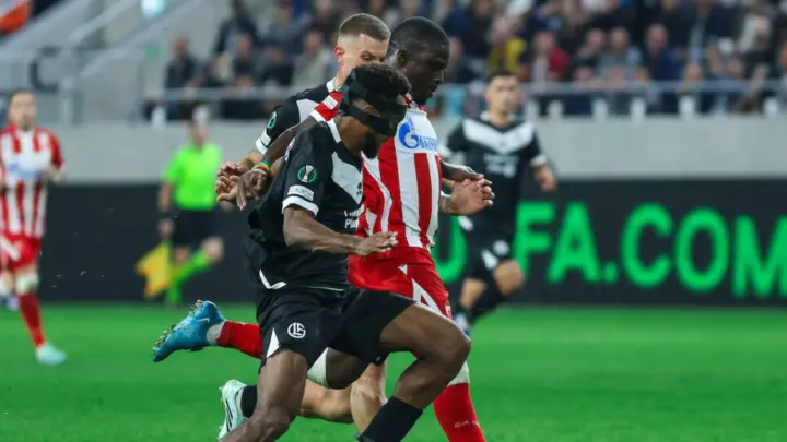 Fotografija uz izvještaj o duelu Lugano – Crvena zvezda 3:2, 15.10.2026. Izvor: Telesport.rs.