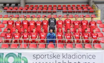 Stvarna arhivska timska fotografija OFK Mladost DG sa zvaničnog klupskog sajta, horizontalni izrez 16:9, nije meč Kairat – Mladost.