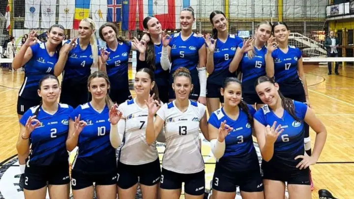 Odbojkašice OK Mediteran iz Budve na arhivskoj fotografiji iz 2025. godine, nije sa utakmice protiv Morače 9. oktobra 2026; izvor Pobjeda