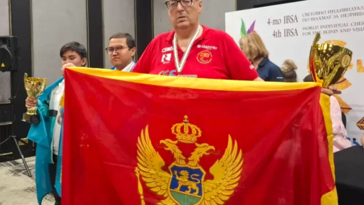 Predrag Nikač na šahovskom takmičenju, fotografija POK-a objavljena 16.10.2026.