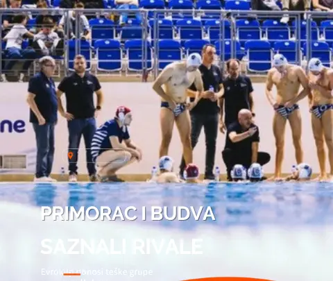 Rezultat.me brendirani sportski vizual Primorac i Budva, zasnovan na stvarnoj arhivskoj ili ilustrativnoj fotografiji.