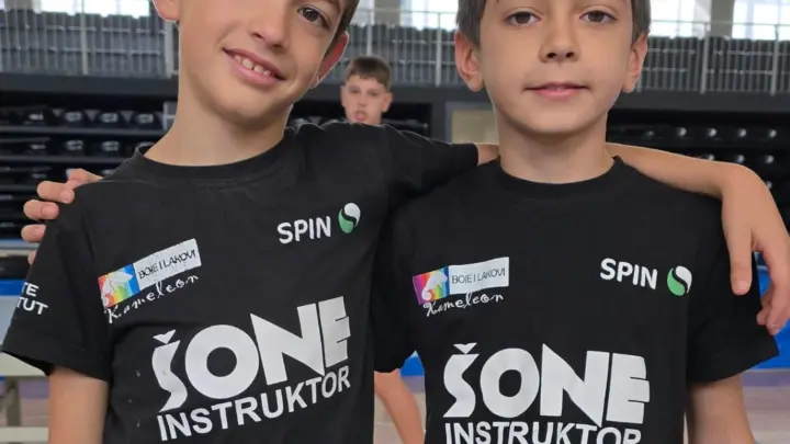 STK Spin Podgorica, foto iz klupske objave od 25. oktobra 2026. povodom sedam pobjeda mlađih kadeta u prvom turnusu stonoteniske lige. Izvor: STK Spin / Radio Titograd.