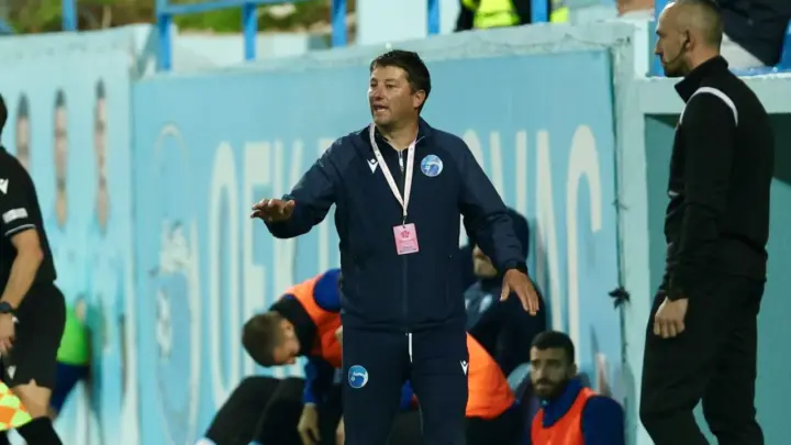 Trener Petrovca Zoran Đurašković uz izjavu poslije utakmice Petrovac – Mladost 28. oktobra 2026.